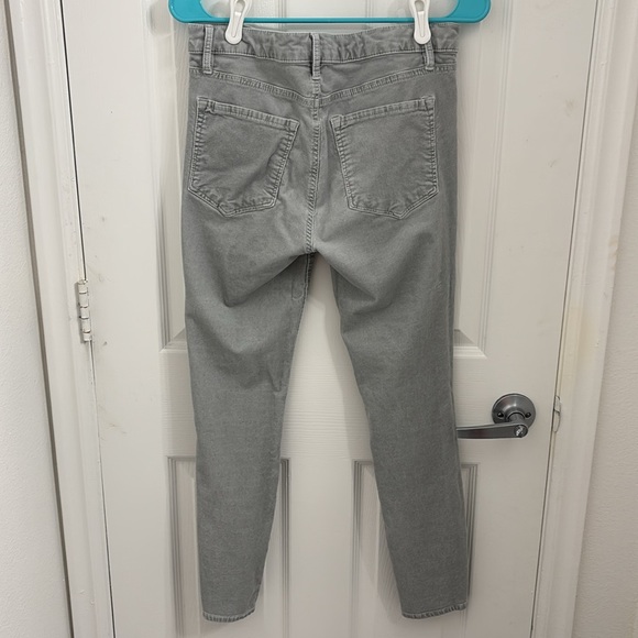 Closet BOGO: LOFT Made and Loved Gray Corduroy Skinny Pants 6/28 - Picture 2 of 5